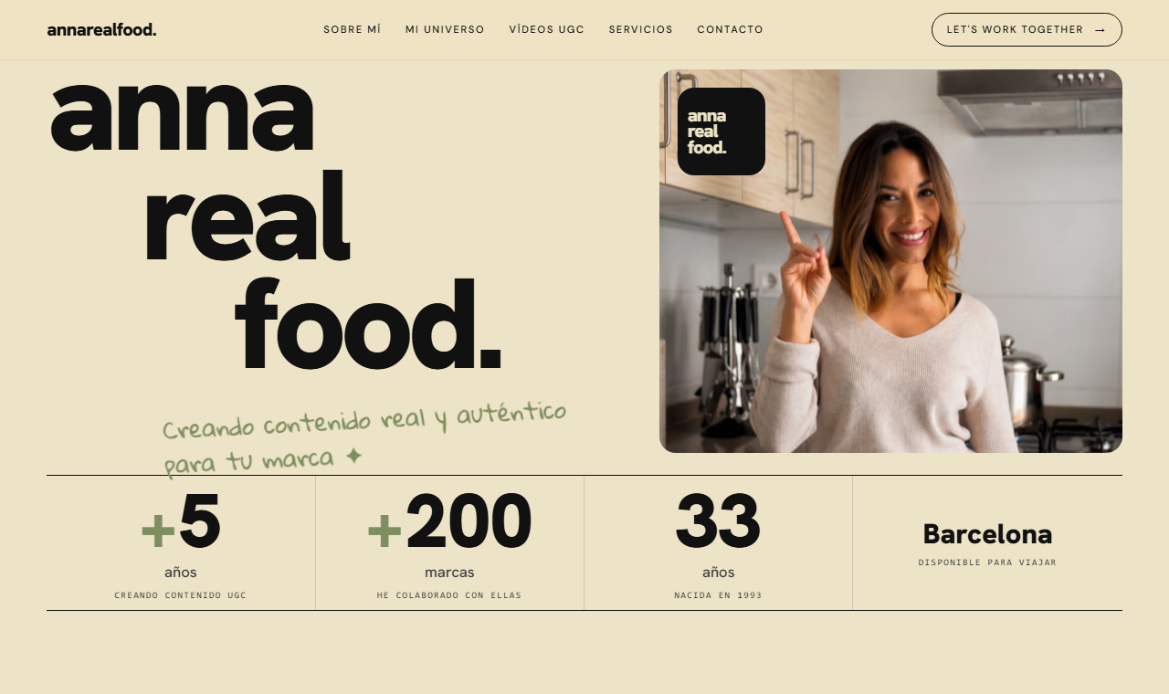 Web de Annarealfood
